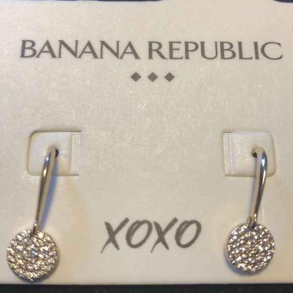 New Banana Republic Pave drop earrings - Picture 2 of 4